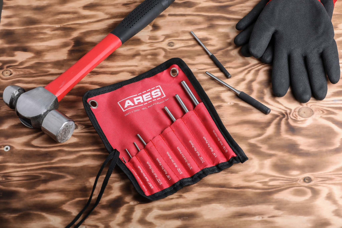 ARES 10021 - 9-Piece Roll Pin Punch Set