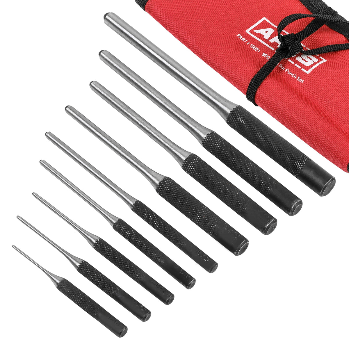 ARES 10021 - 9-Piece Roll Pin Punch Set