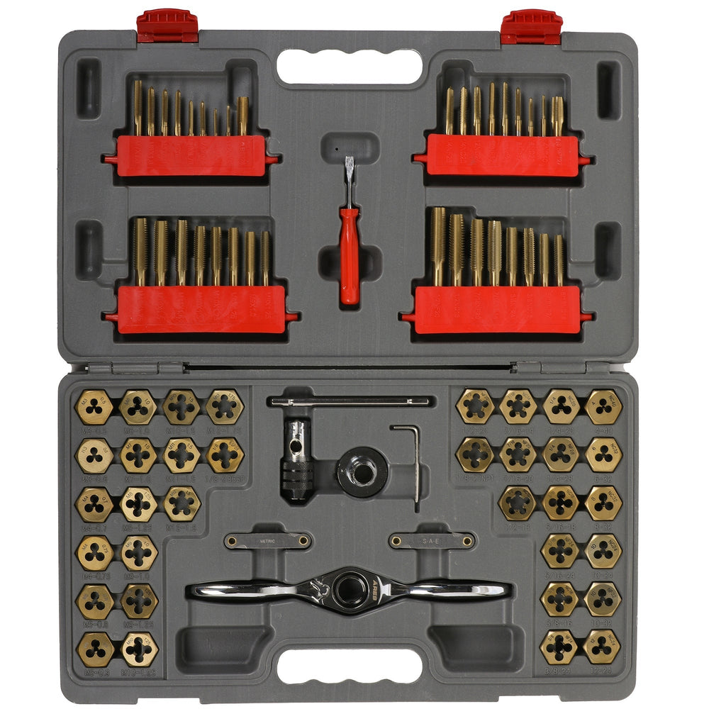 ARES 10079 - 76-Piece Master Ratcheting Tap and Die Set