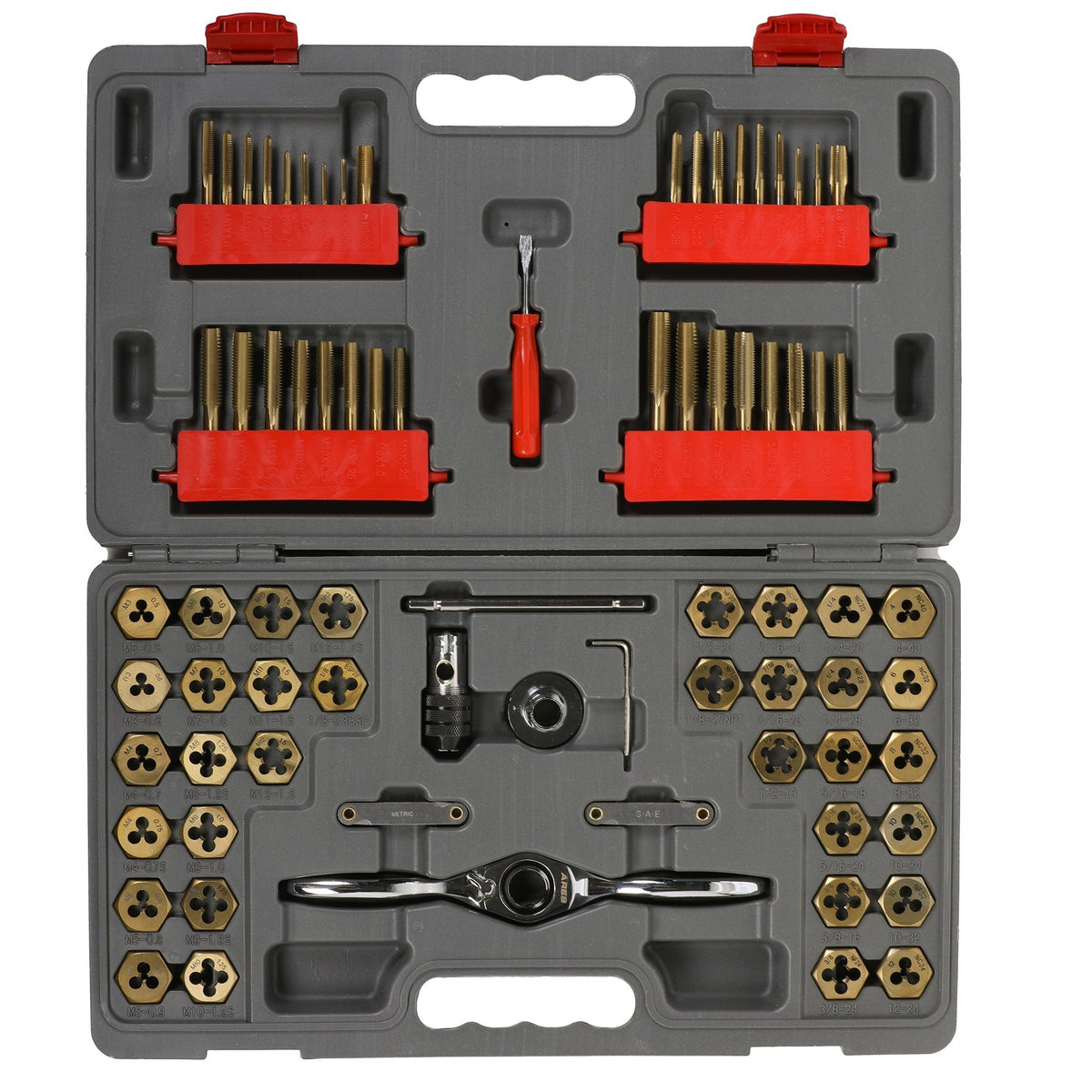 ARES 10079 - 76-Piece Master Ratcheting Tap and Die Set