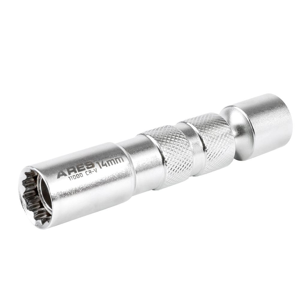 ARES 11000 - 14mm Thin Wall Magnetic Swivel Spark Plug Socket