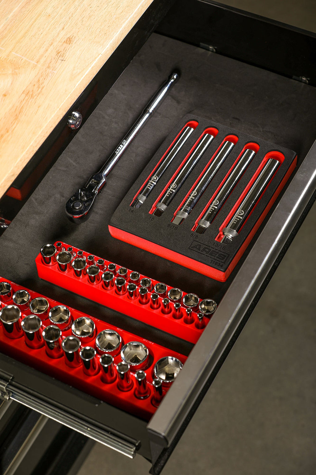 ARES 11034 - 5-Piece Extra Deep Magnetic Spark Plug Socket Set