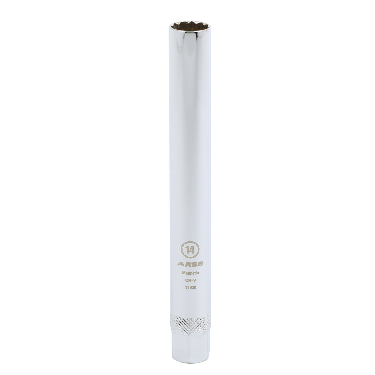 ARES 11038 - Extra Deep 14mm Thin Wall Magnetic Spark Plug Socket