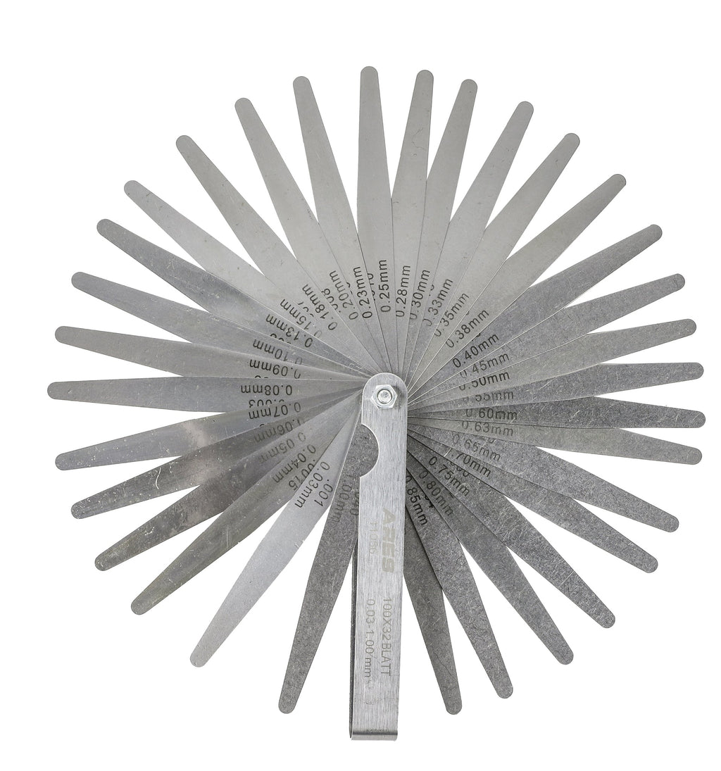 ARES 11042 - 2-Piece Tapered Feeler Gauge and Offset Feeler Gauge Set