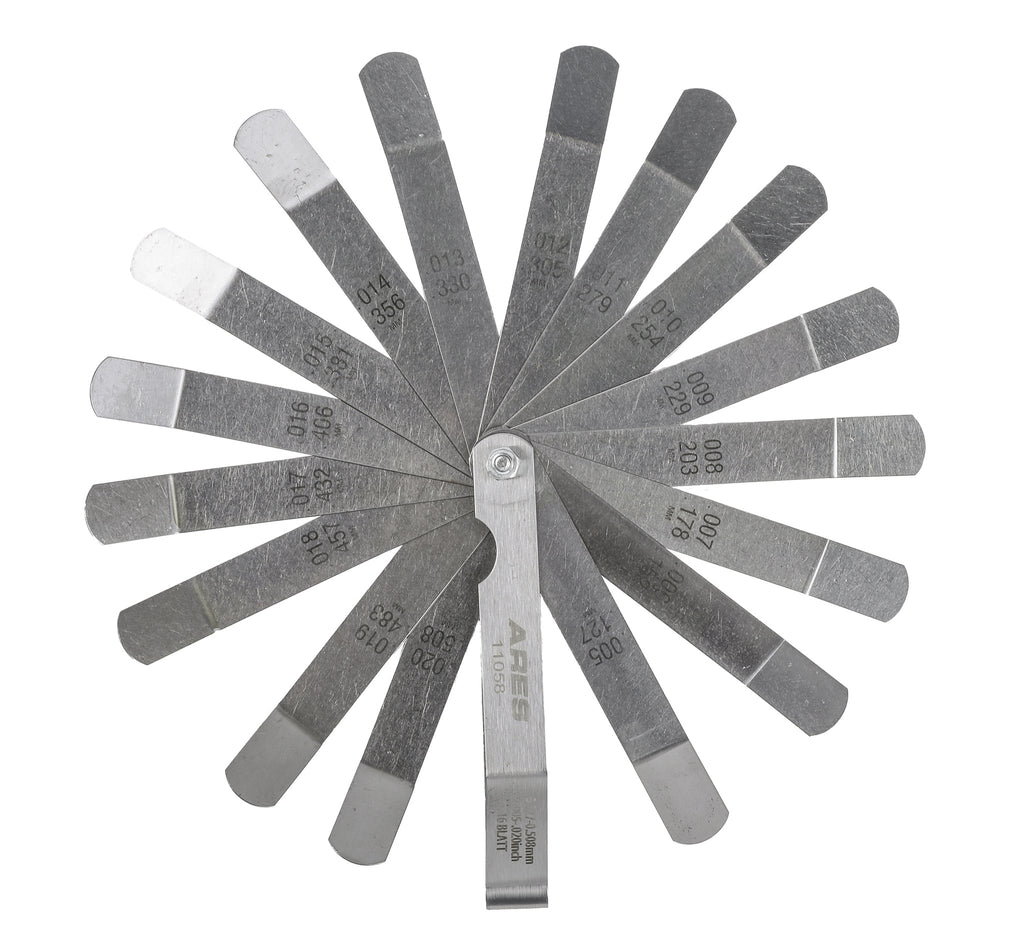 ARES 11042 - 2-Piece Tapered Feeler Gauge and Offset Feeler Gauge Set