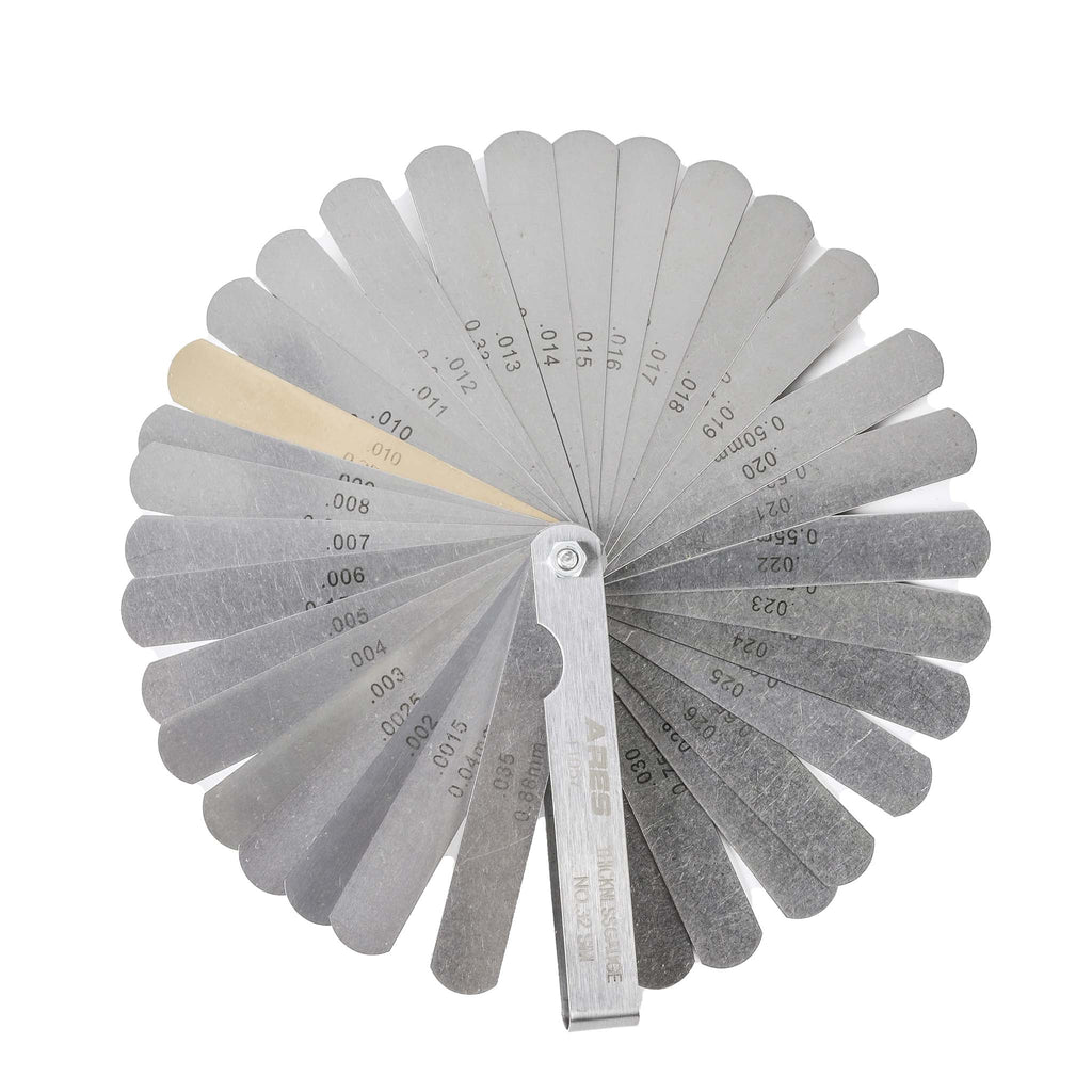 ARES 11043 - 2-Piece Straight Feeler Gauge & Offset Feeler Gauge Set