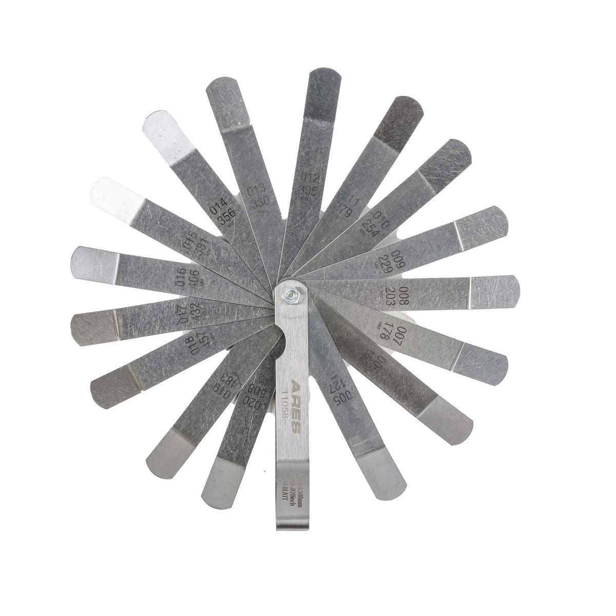 ARES 11043 - 2-Piece Straight Feeler Gauge & Offset Feeler Gauge Set