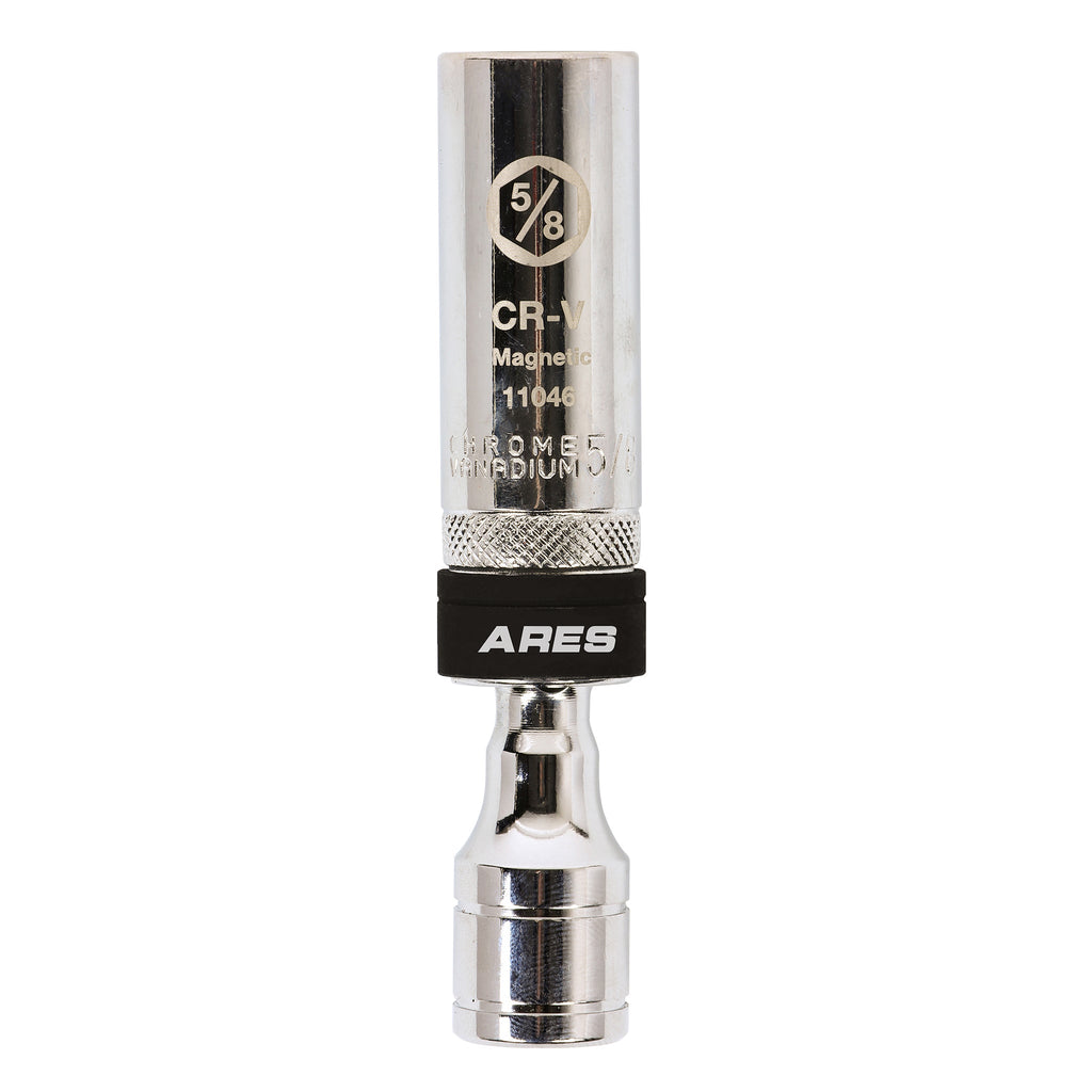 ARES 11046 - 3/8-Inch Drive by 5/8-Inch Magnetic Swivel Spark Plug Socket