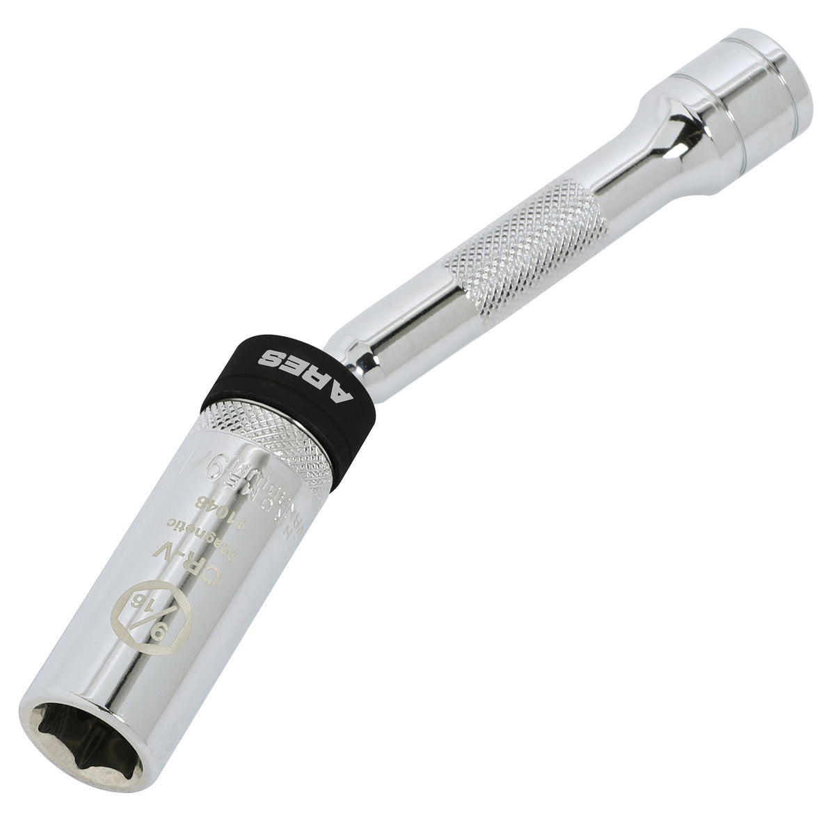 ARES 11048 - 3/8-Inch Drive by 9/16-Inch Magnetic Swivel Spark Plug Socket