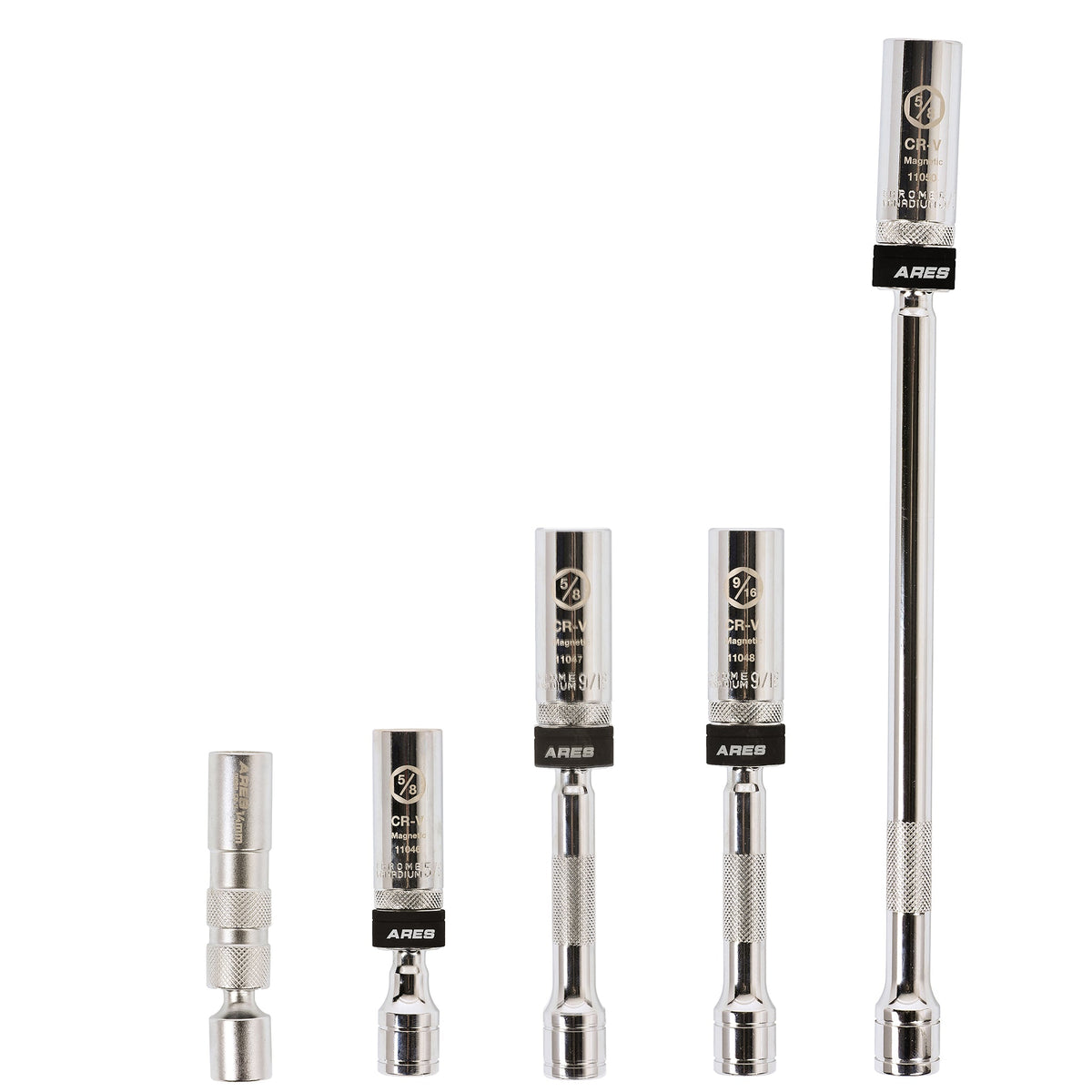ARES 11052 - 5-Piece Magnetic Swivel Spark Plug Socket Set
