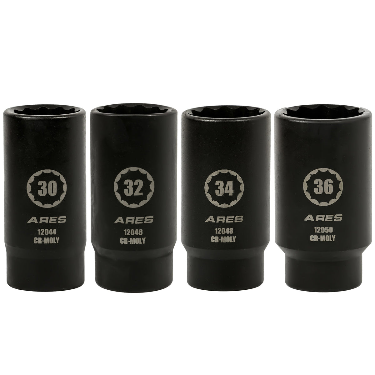 ARES 12062 - 4-Piece Axle Nut Socket Set (12 Point)