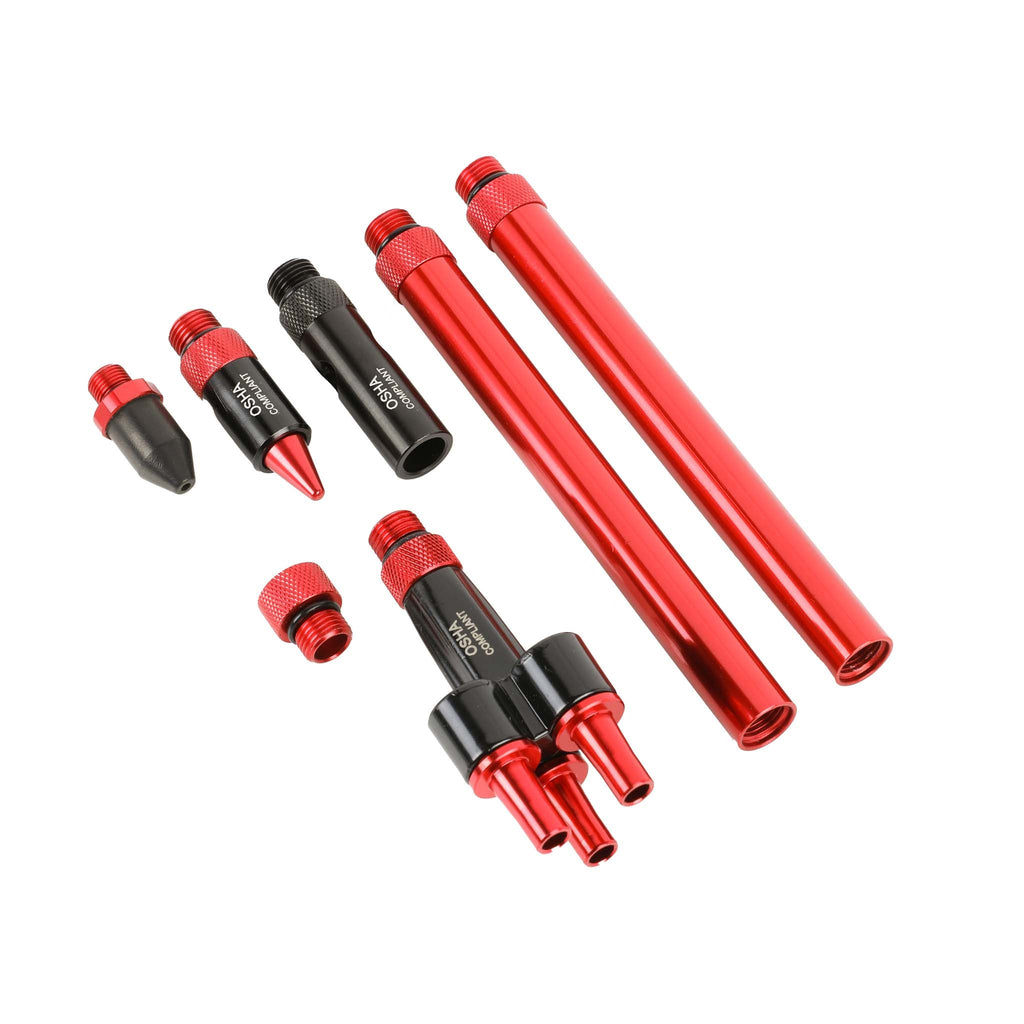 ARES 17007 – 7-Piece High Flow Air Blow Gun Nozzle and Extension Accessory Set