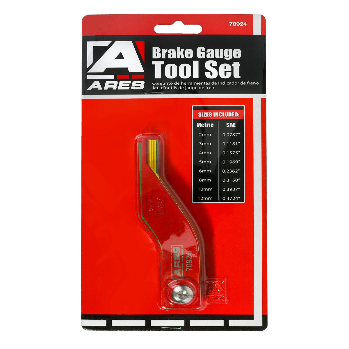ARES 18064 - 8-Piece Metal Brake Gauge Tool Set