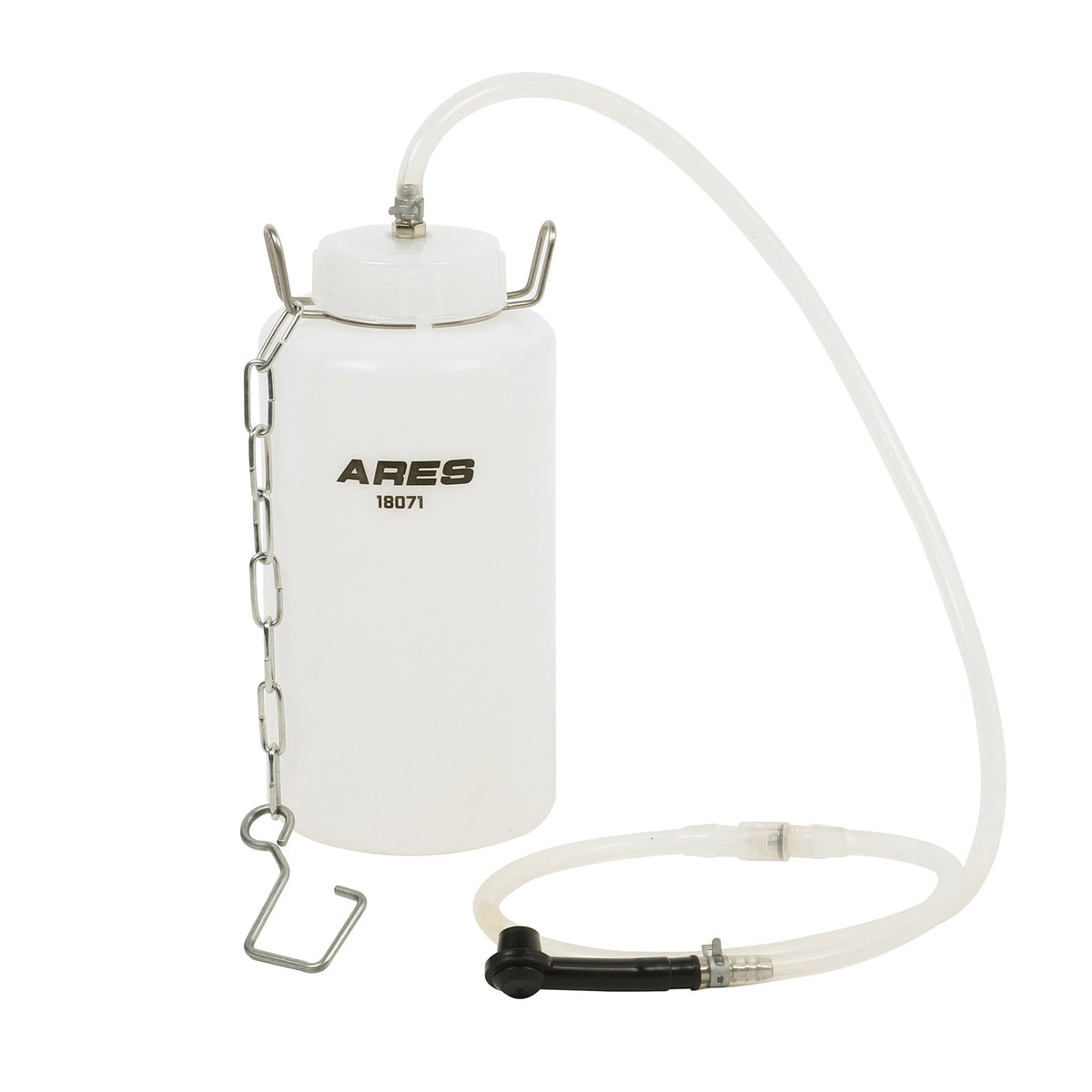 ARES 18071 - 1L Brake Bleeding Fluid Reservoir Bottle with Check Valve