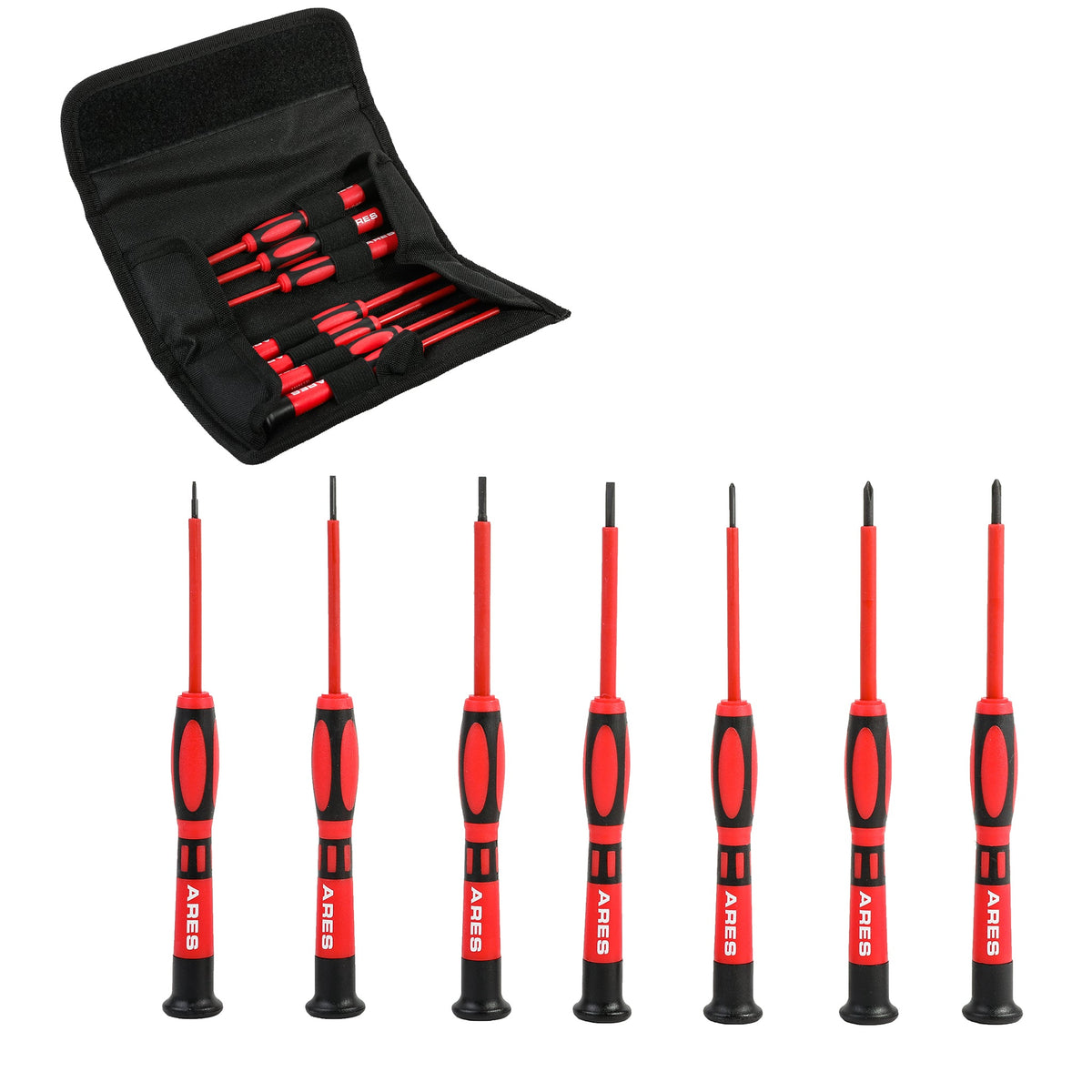 ARES 19000 - 7-Piece Precision Insulated Electrical Screwdriver Set