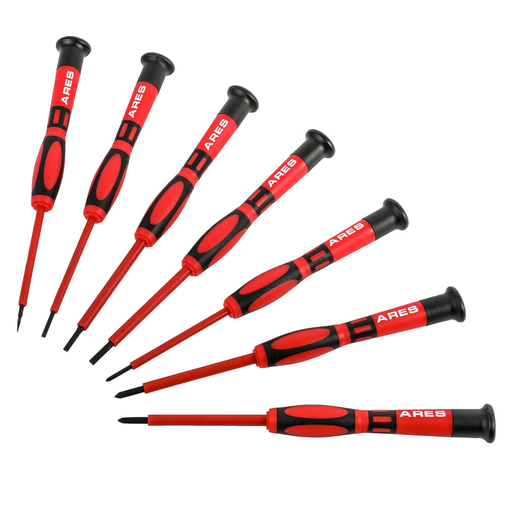 ARES 19000 - 7-Piece Precision Insulated Electrical Screwdriver Set