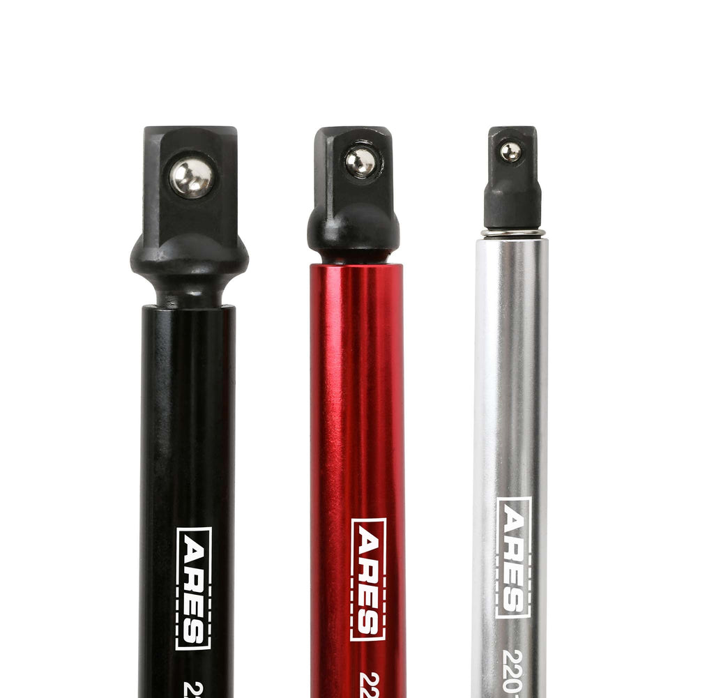 ARES 22013 - 6-Piece 3-Inch and 6-Inch Impact Grade Socket Adapter Set with Color Sleeve