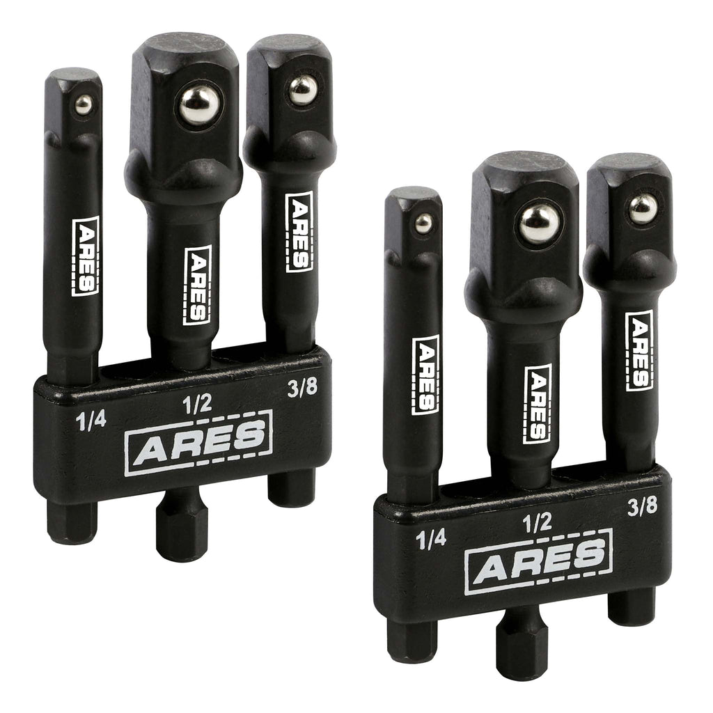 ARES 22048 - 2-Pack 3-Inch Impact Grade Socket Adapter Set