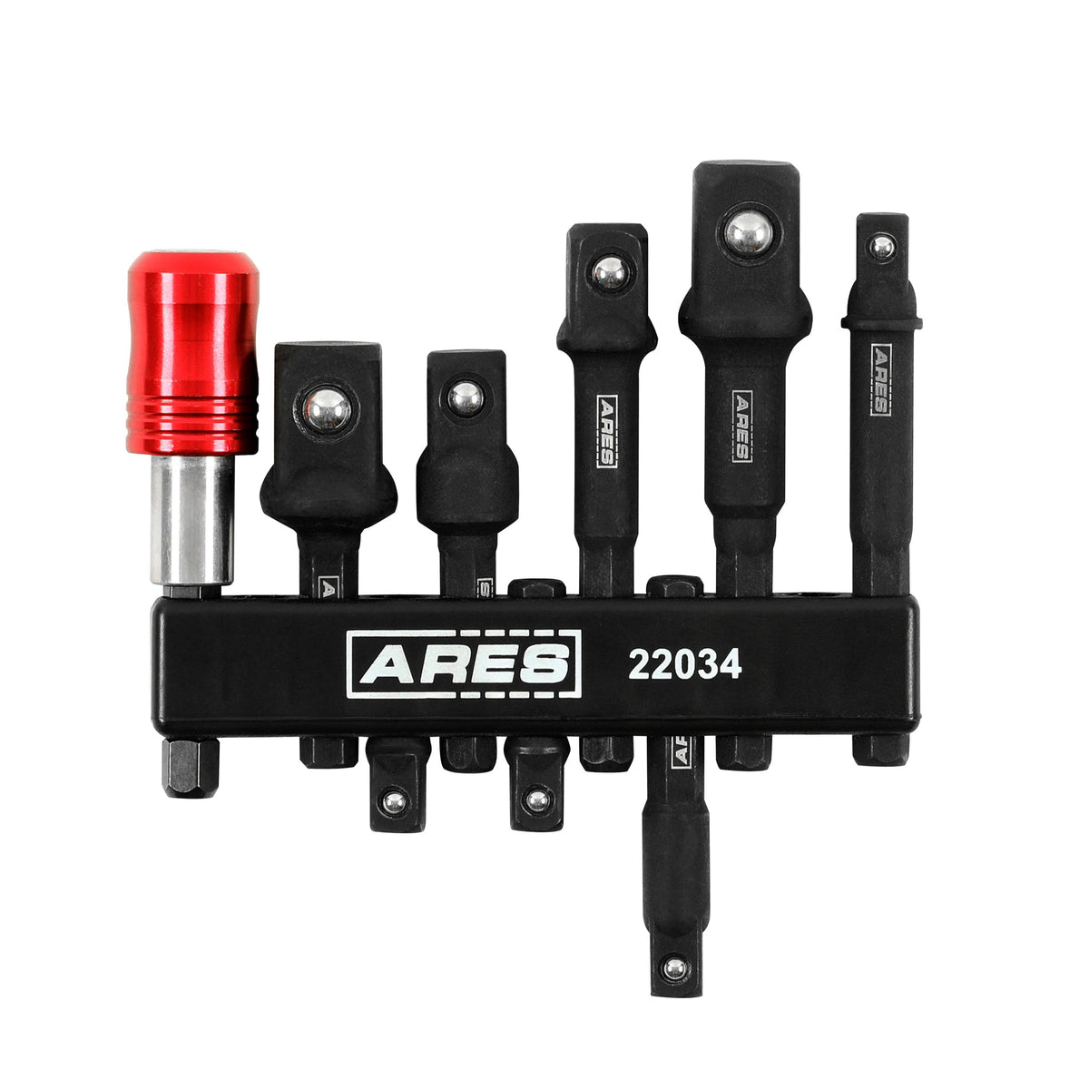 ARES 22034 - 9-Piece Impact Grade Socket Adapter and Bit Coupler Set