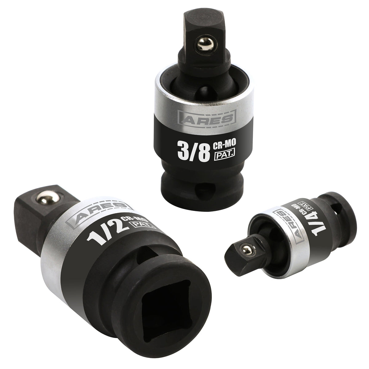 ARES 22036 - 3-Piece Slim Profile Impact Universal Joint Set