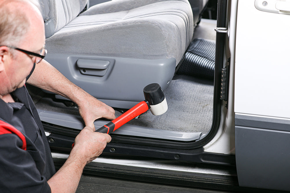 ARES 23059 - 2-Piece Fiberglass Handle Double Faced Soft Mallet Set