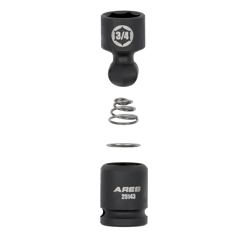 ARES 25137 - 10-Piece SAE Pinless Universal Swivel Impact Socket Set
