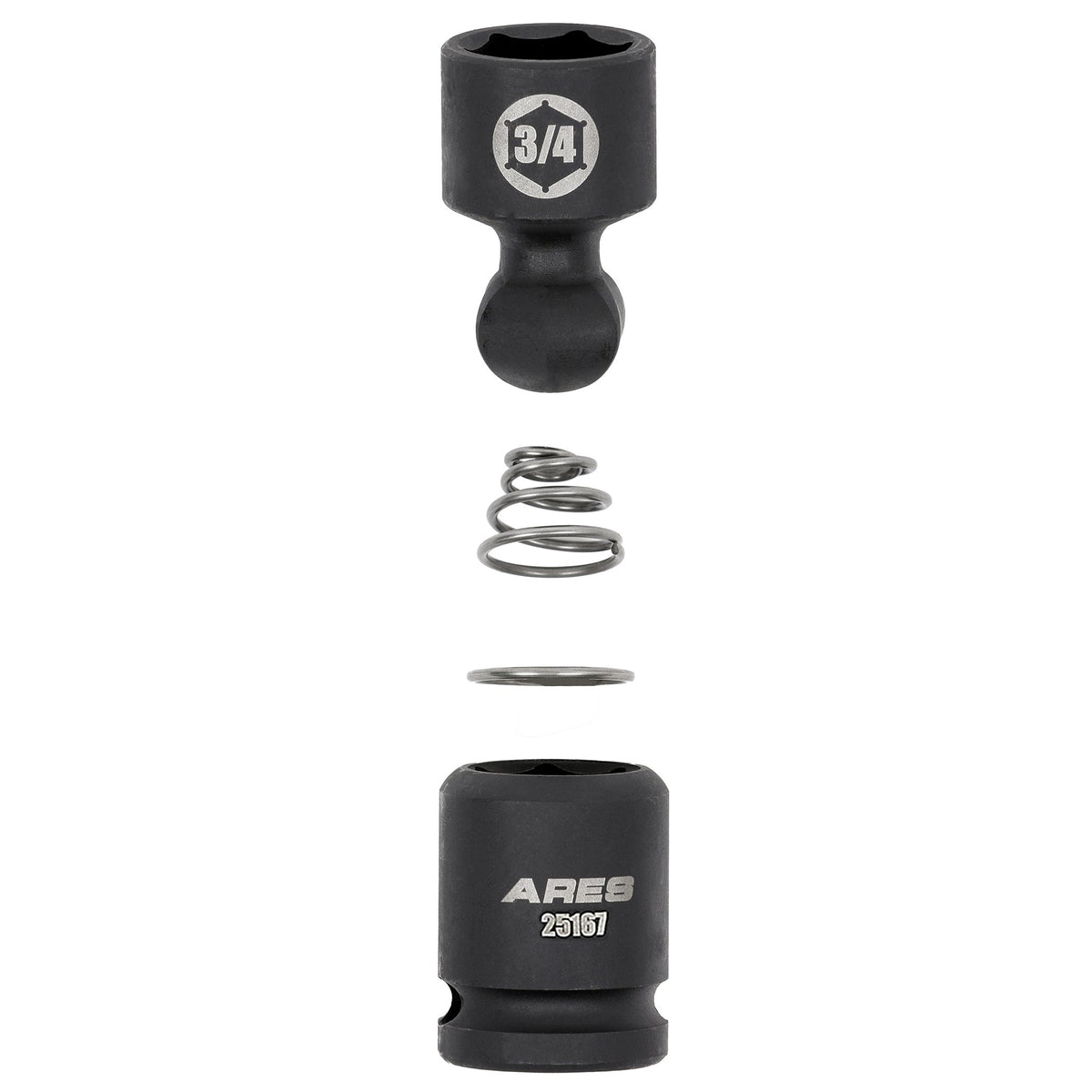 ARES 25159 - 8-Piece SAE Pinless Universal Swivel Impact Socket Set