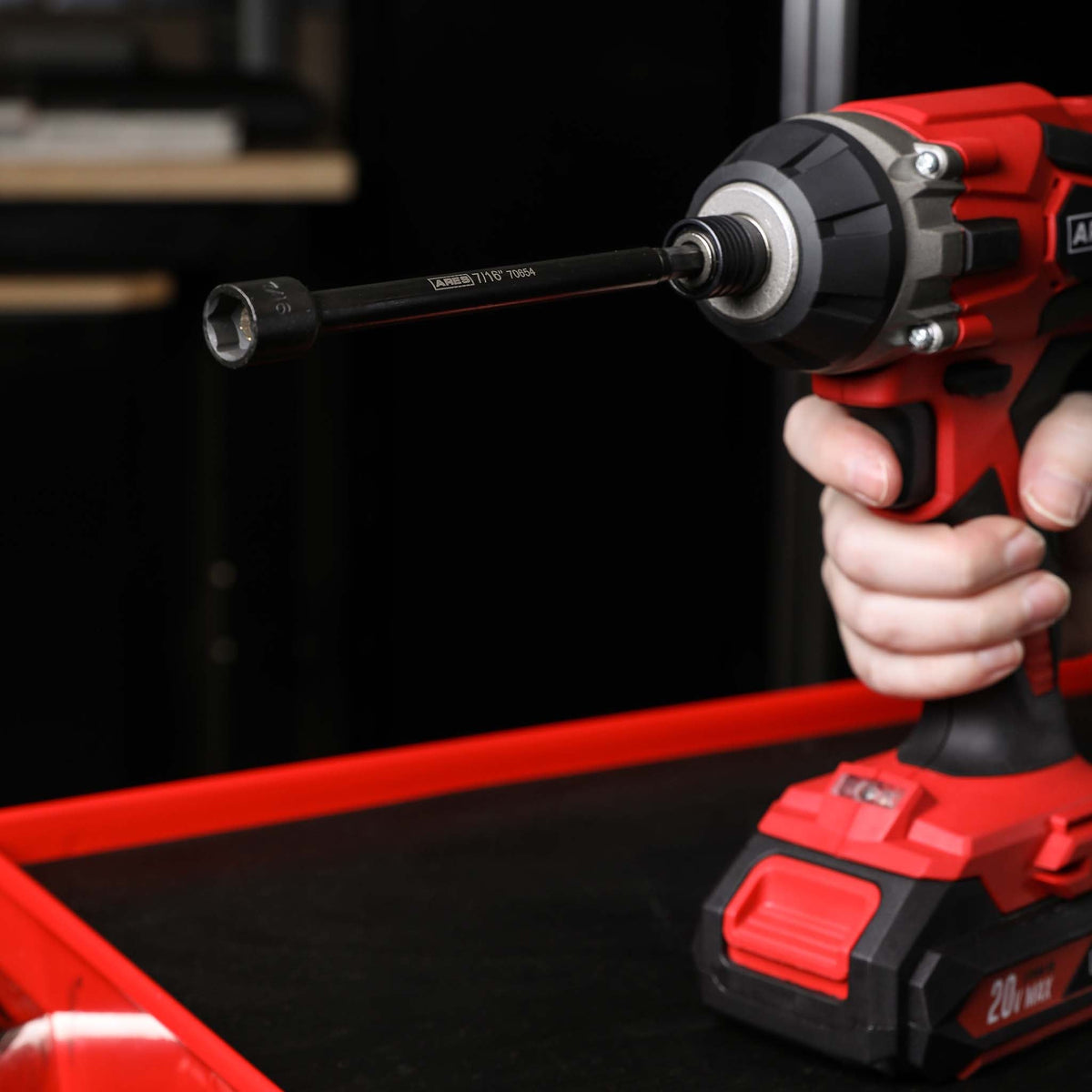 ARES 27010 - 3-Piece 7/16-Inch Magnetic Impact 6-Inch Nut Driver Bit Set