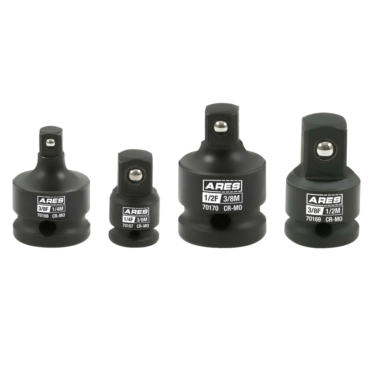ARES 27067-2 - 7-Piece Impact U-Joint and Adapter/Reducer Set