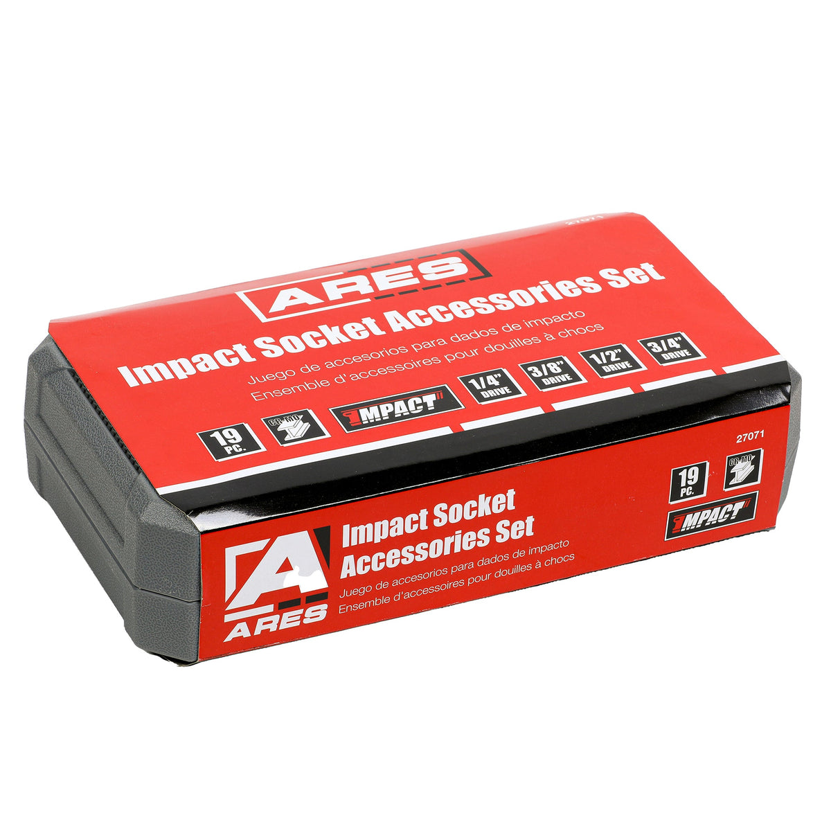 ARES 27071 - 19-Piece Impact Socket Accessories Set