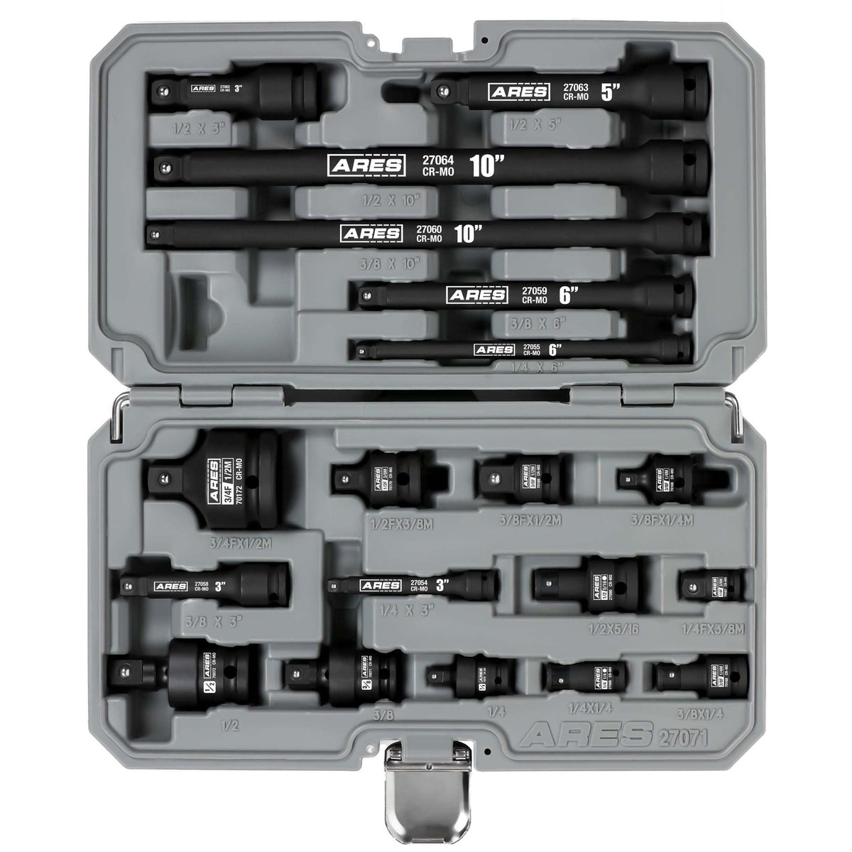 ARES 27071 - 19-Piece Impact Socket Accessories Set