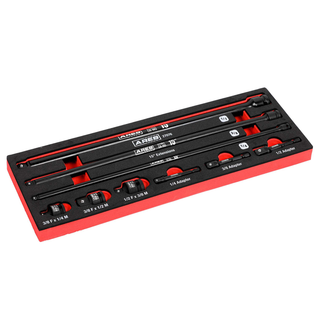 ARES 27076 - 9-Piece Multi-Drive Impact Socket Accessories Set