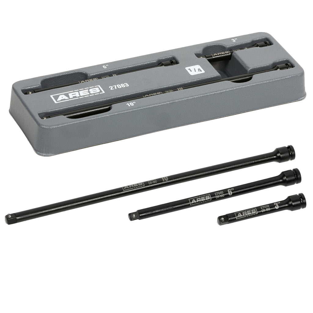 ARES 27083 - 3-Piece 1/4-Inch Drive Impact Extension Set