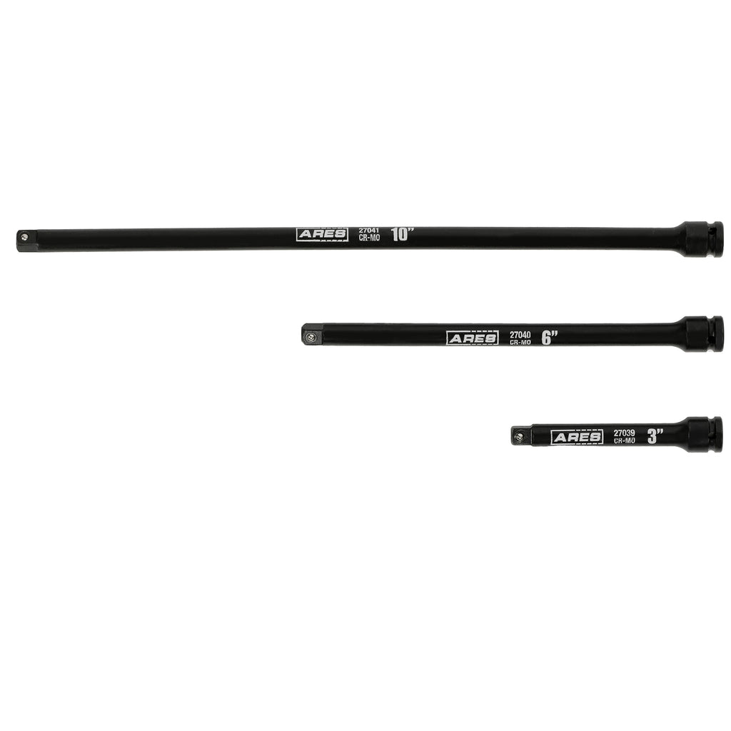 ARES 27083 - 3-Piece 1/4-Inch Drive Impact Extension Set