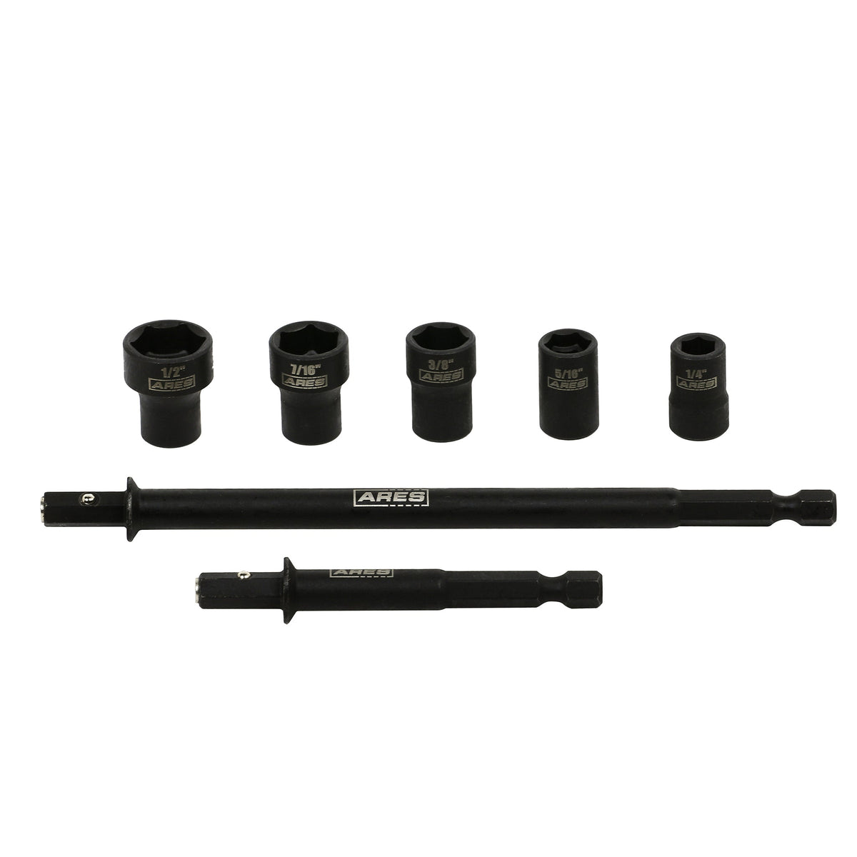 ARES 27086 – 7-Piece Master SAE Detachable Cleanable Nut Driver Set
