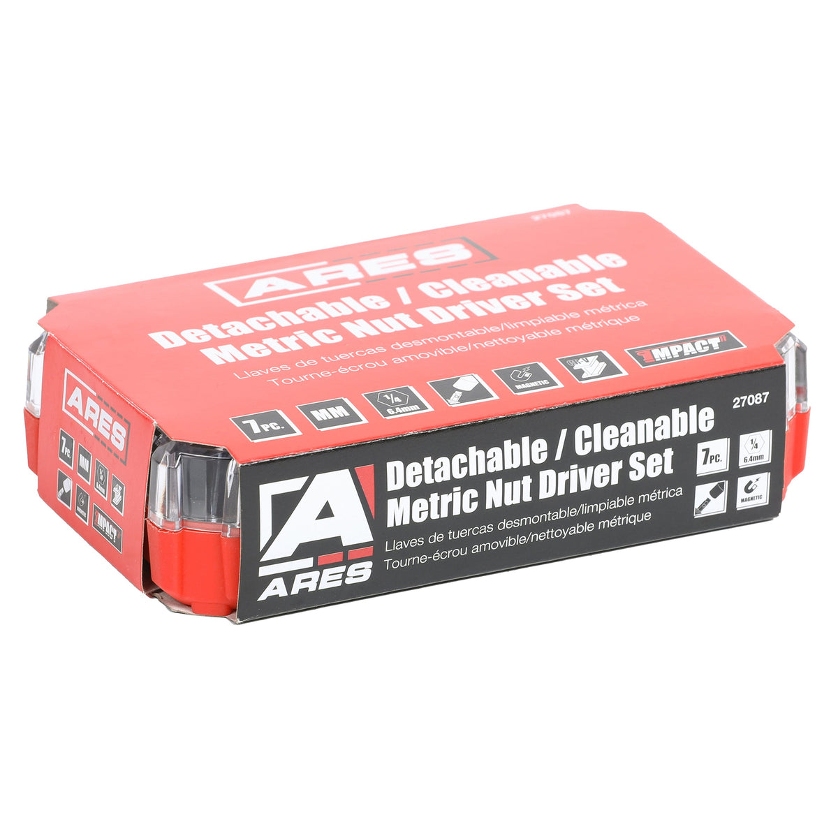ARES 27087 - 7-Piece Master Metric Detachable Cleanable Nut Driver Set