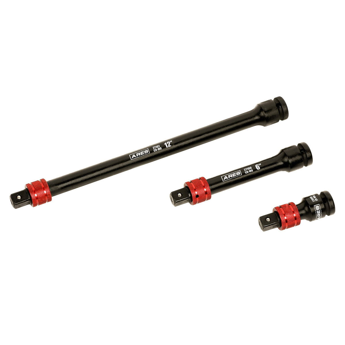 ARES 27098 - 3-Piece 1/2-Inch Drive Locking Impact Socket Extension Set