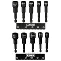 ARES 27102 - 10-Piece SAE and Metric Impact Magnetic Nut Driver Set