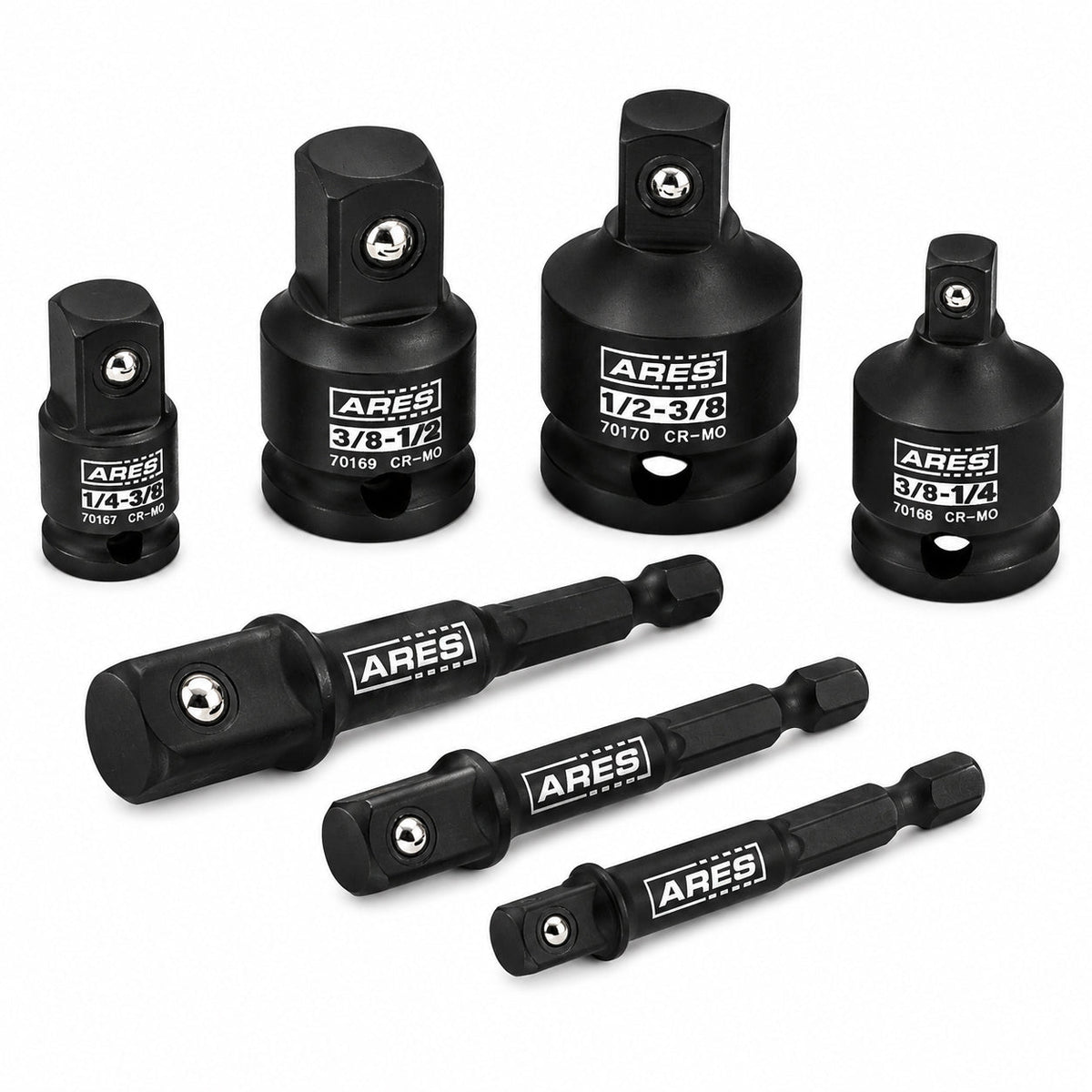 ARES 28000 - Impact 3-Inch Extension and Socket Adapter Set