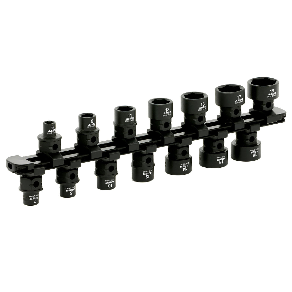 ARES 29018 - 14-Piece 3/8-Inch Drive Metric Low Profile Nano Impact Socket Set