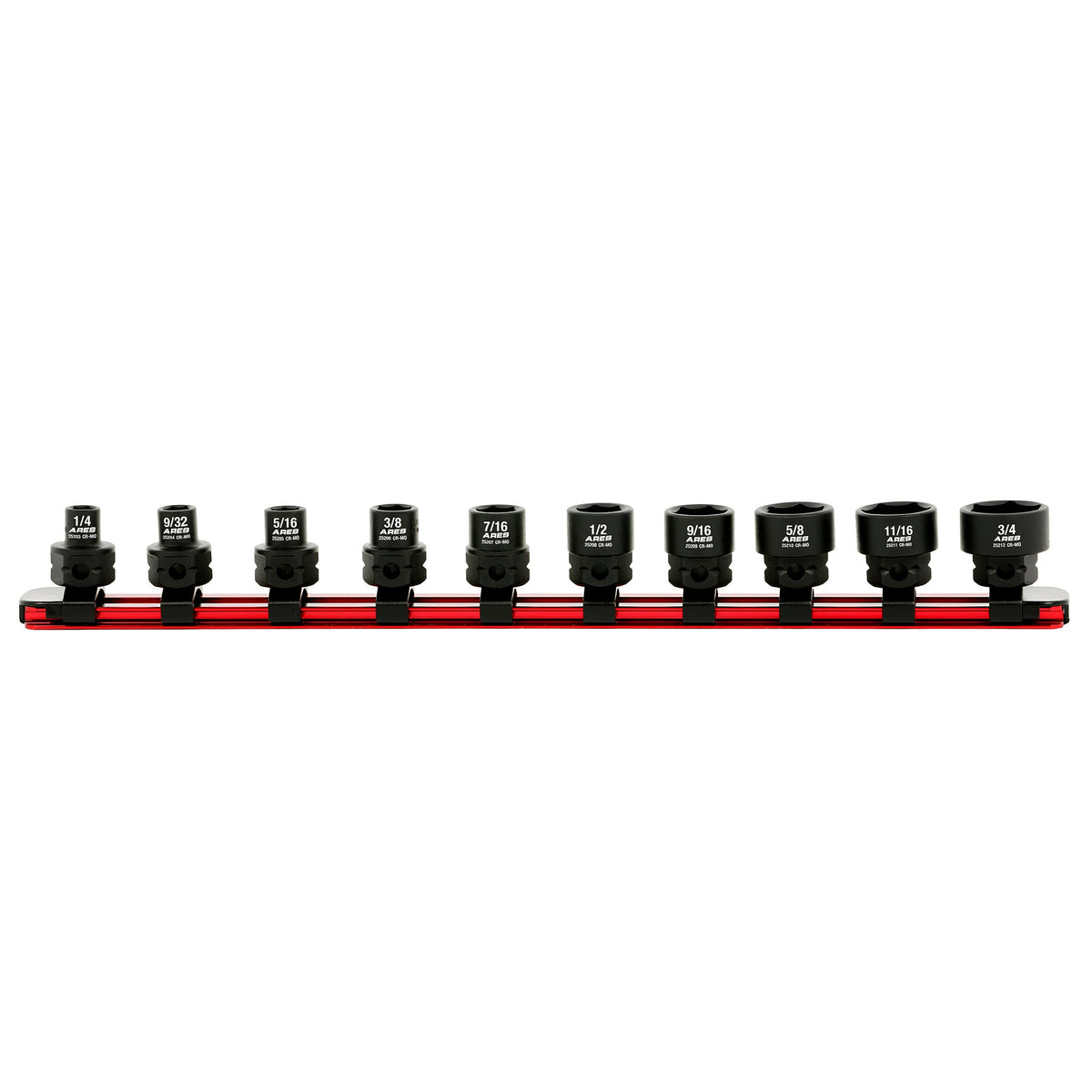 ARES 29019 - 10-Piece 3/8-Inch Drive SAE Low Profile Nano Impact Socket Set
