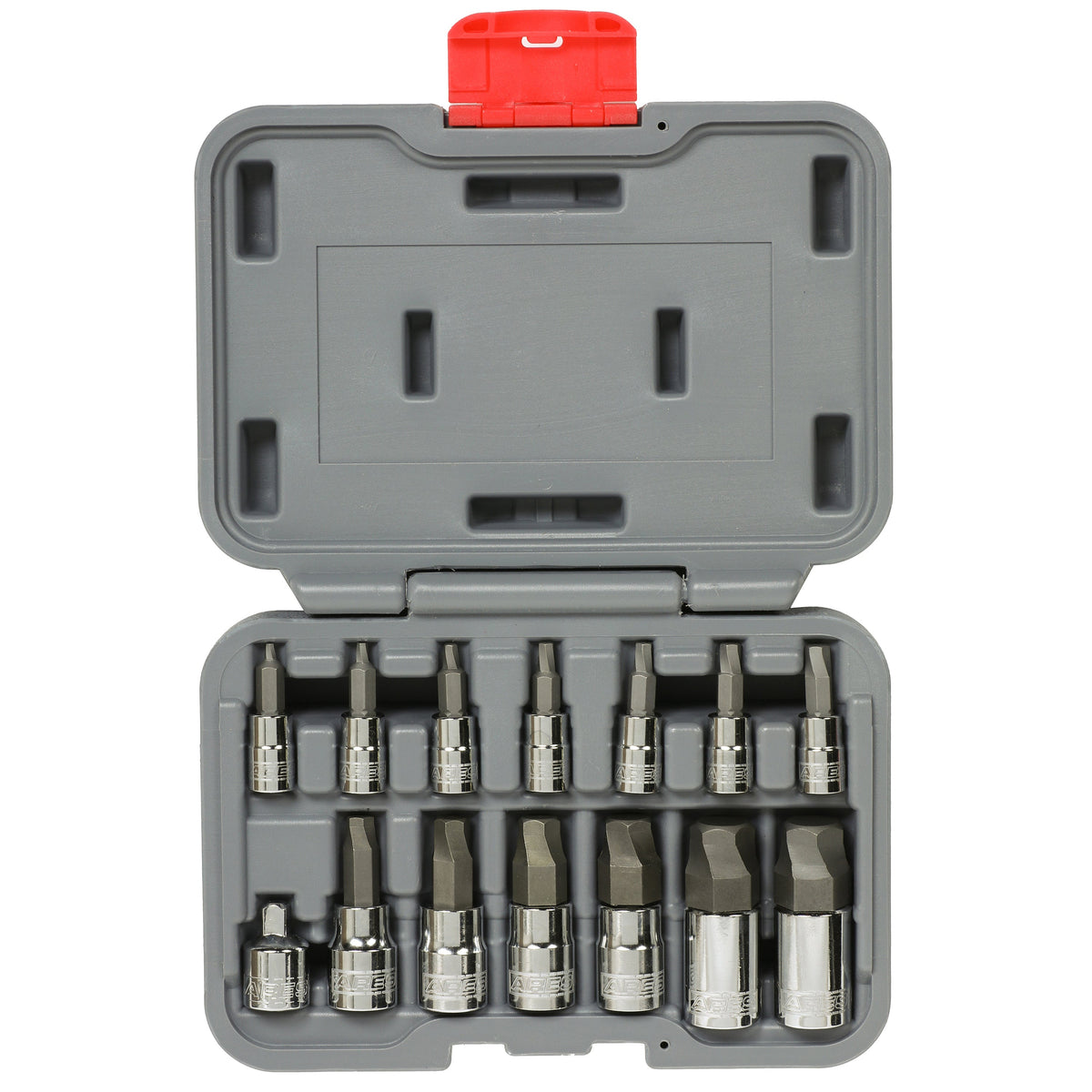ARES 31007 - 14-Piece Metric Damaged Fastener Remover Hex Bit Socket Set