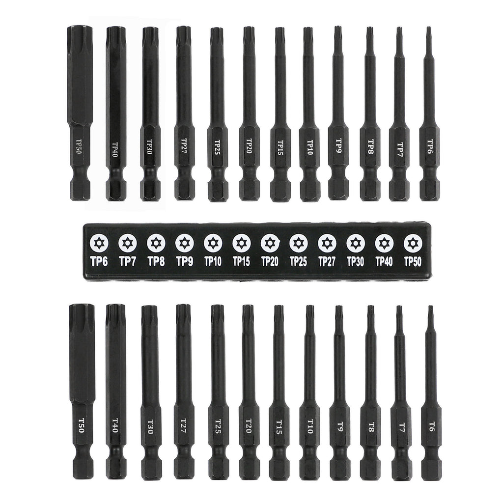 ARES 31014 - 24-Piece Tamper Resistant Long Torx Bit Set
