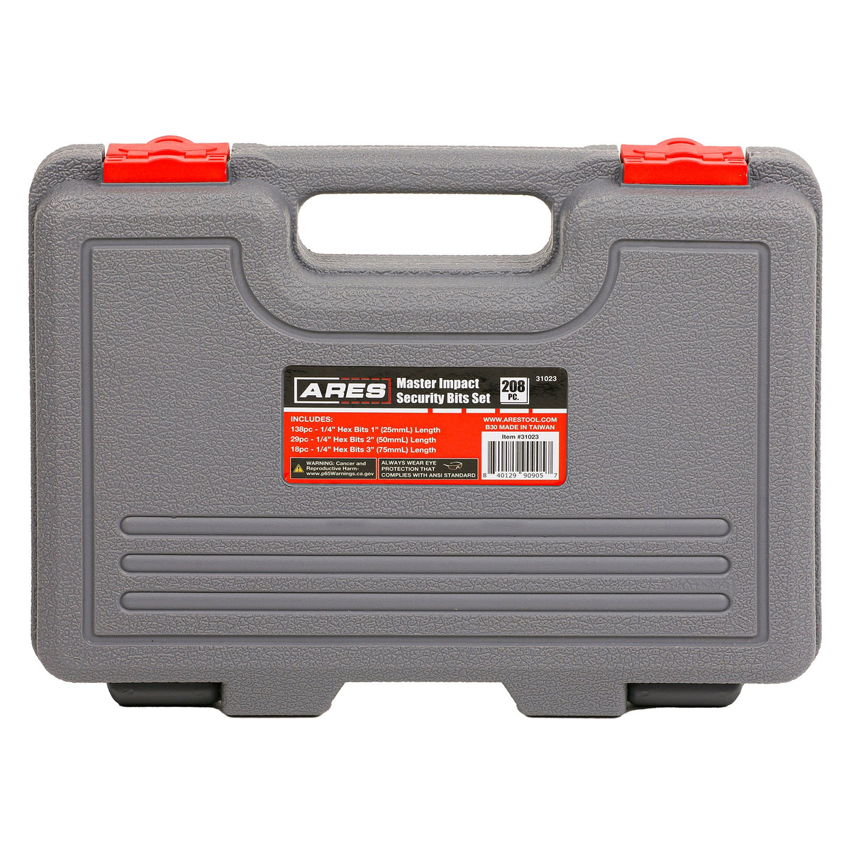ARES 31023 - 208-Piece Impact Security Bit Set