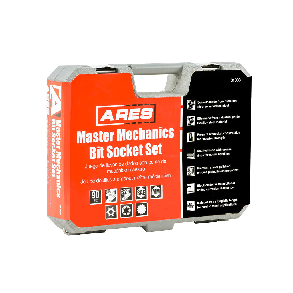 ARES 31038 - 90-Piece Master Bit Socket & Specialty Socket Set