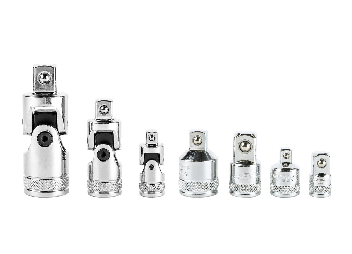 ARES 36003 - 7-Piece U-Joint and Adapter/Reducer Set