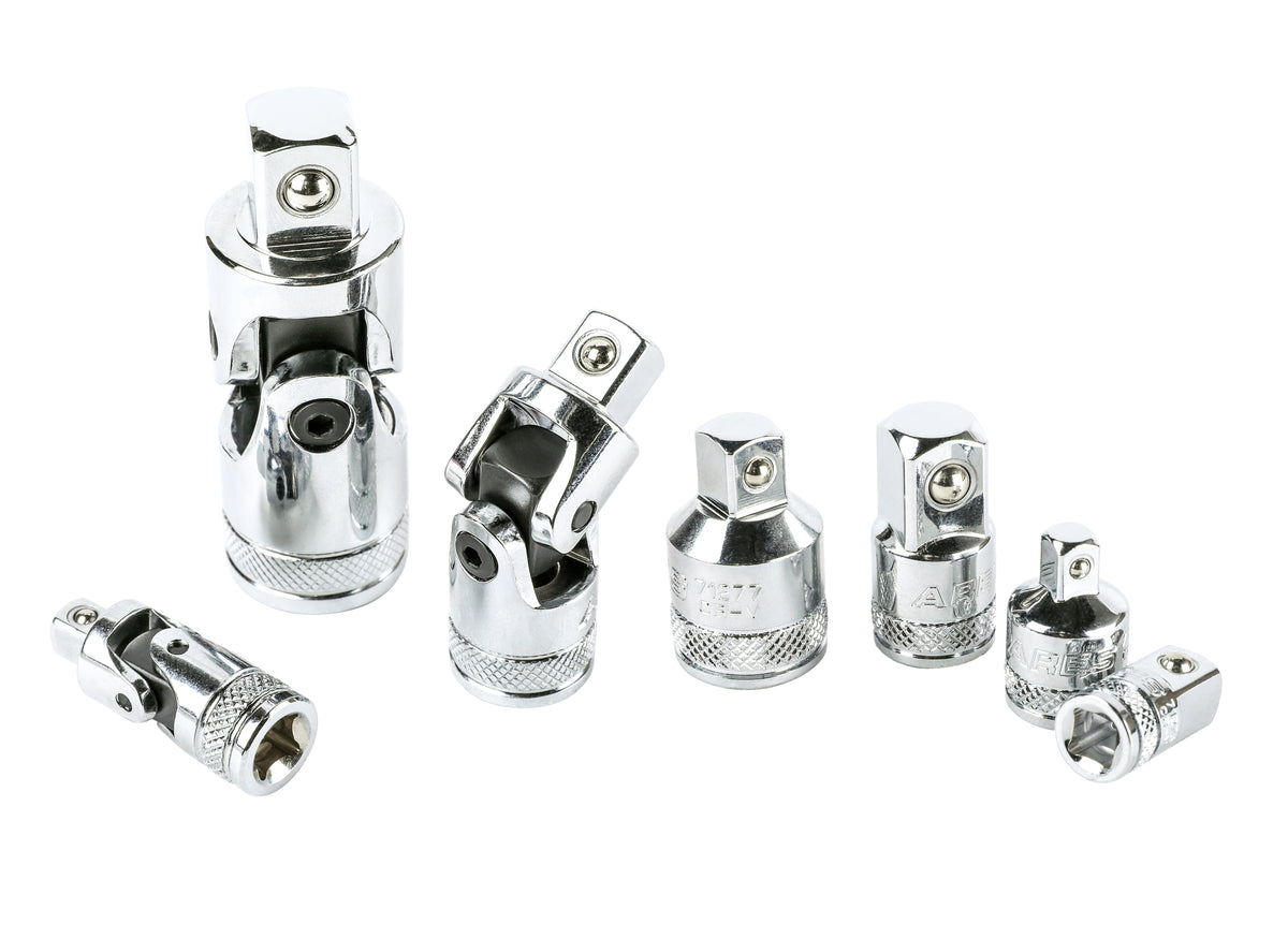 ARES 36003 - 7-Piece U-Joint and Adapter/Reducer Set