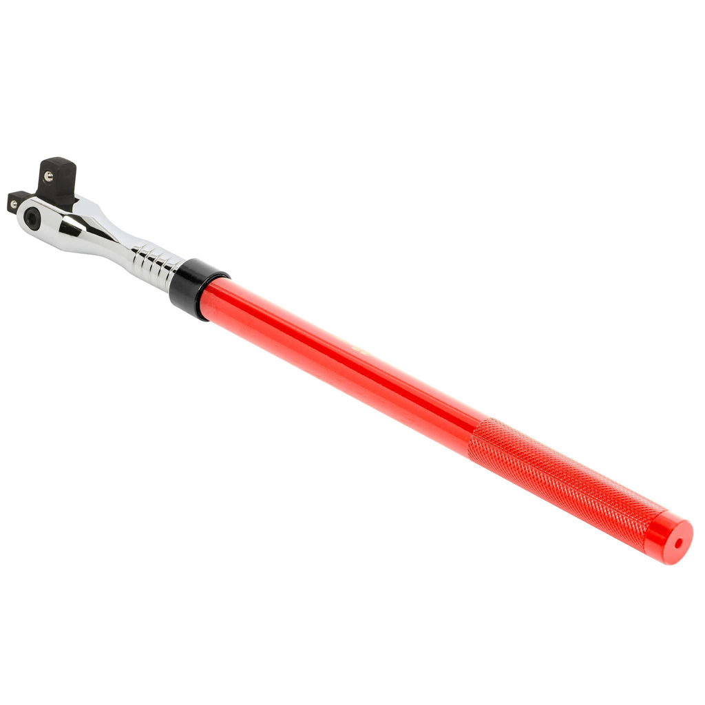 ARES 40007 - 3/8-Inch Drive & 1/2-Inch Drive Dual Head Extendable Red Breaker Bar