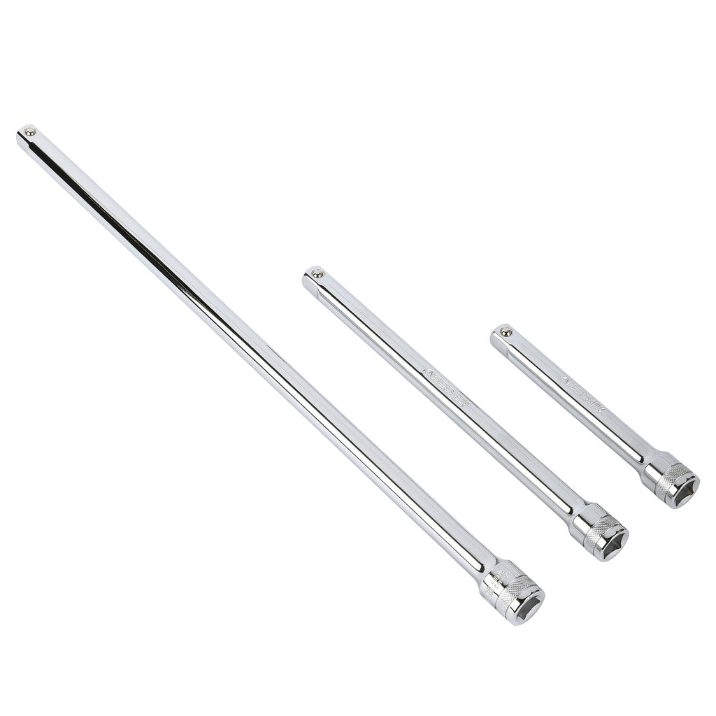 ARES 41010 - 3-Piece 1/2-Inch Drive Extra Long Socket Extension Set