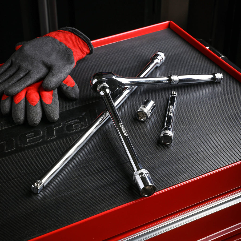 ARES 41010 - 3-Piece 1/2-Inch Drive Extra Long Socket Extension Set